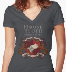 House Bluth, I Need a Favor Women's Fitted V-Neck T-Shirt