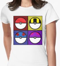 Pokeball minimalist Women's Fitted T-Shirt