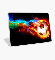 soccer fire Laptop Skin