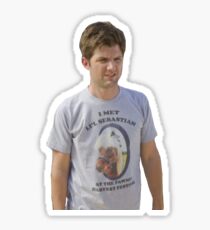 ben meeting li'l sebastian Sticker