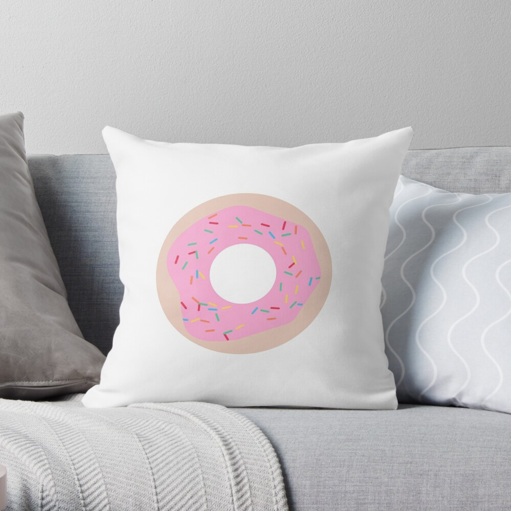 donut throw pillow