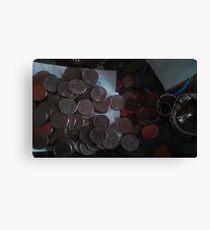Coins Canvas Print