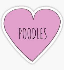 Poodle Love Sticker