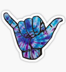Blue and Purple Tie Dye Shaka Sticker