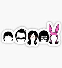 Bobs Burgers Belcher Line Up Sticker