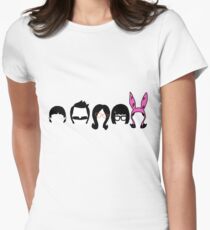 Bobs Burgers Belcher Line Up Women's Fitted T-Shirt