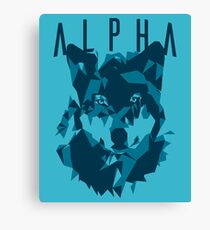 Alpha wolf Canvas Print