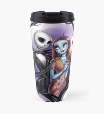 Romantic Jack Skellington and Sally Travel Mug