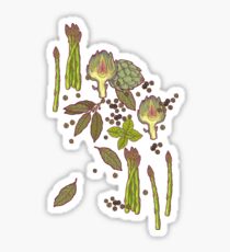 spring asparagus Sticker