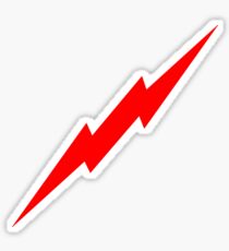 Red Lightning Bolt Sticker
