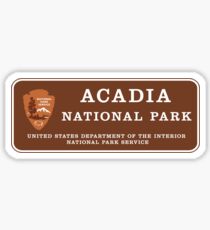 Acadia National Park Sign, Maine, USA Sticker