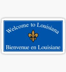 Pegatina Welcome to Louisiana, Road Sign, USA