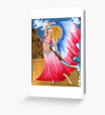 Wind in my Veil Greeting Card