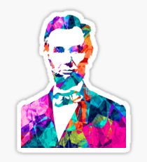 Abraham Lincoln - Colours Sticker