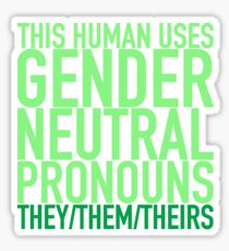 They/Them/Theirs Pronouns Sticker