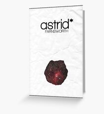 Fringe minimalist poster, Astrid Farnsworth Greeting Card