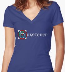 Camiseta entallada de cuello en V Hwætever! (Color alternativo)