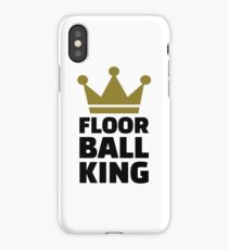 Floorball king champion iPhone Case