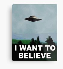 I Want To Believe Metal Print