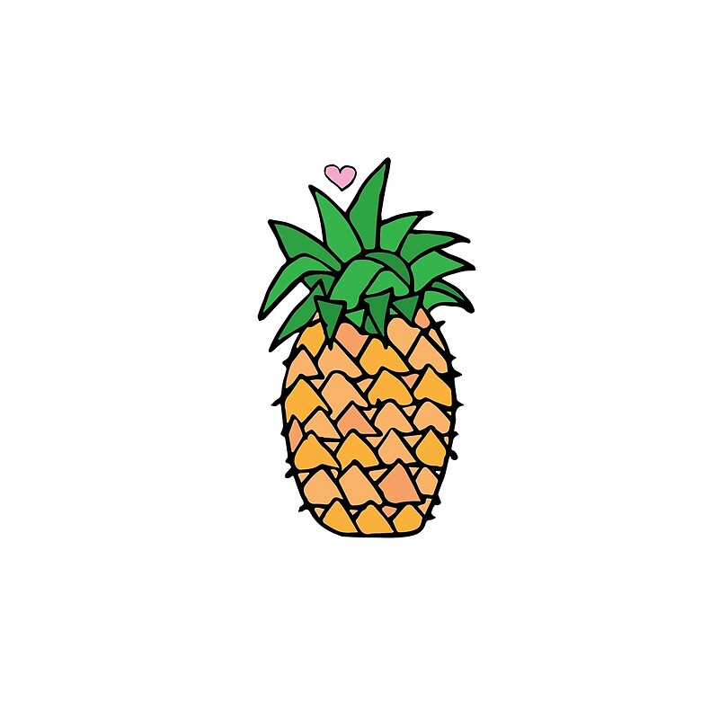 "Pineapple Love" by FWConcepts Redbubble
