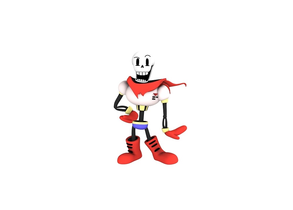 "Undertale 3D Papyrus" by Spoons McGee Redbubble