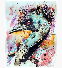 expressive emu Poster