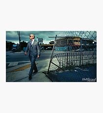 Pitbull Walking Photographic Print
