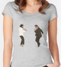 Pulp Fiction Tanz Tailliertes Rundhals-Shirt