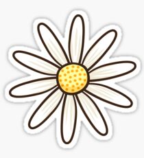 Weißes Gänseblümchen Sticker