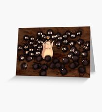 Soot Sprites - Spirited Away Greeting Card