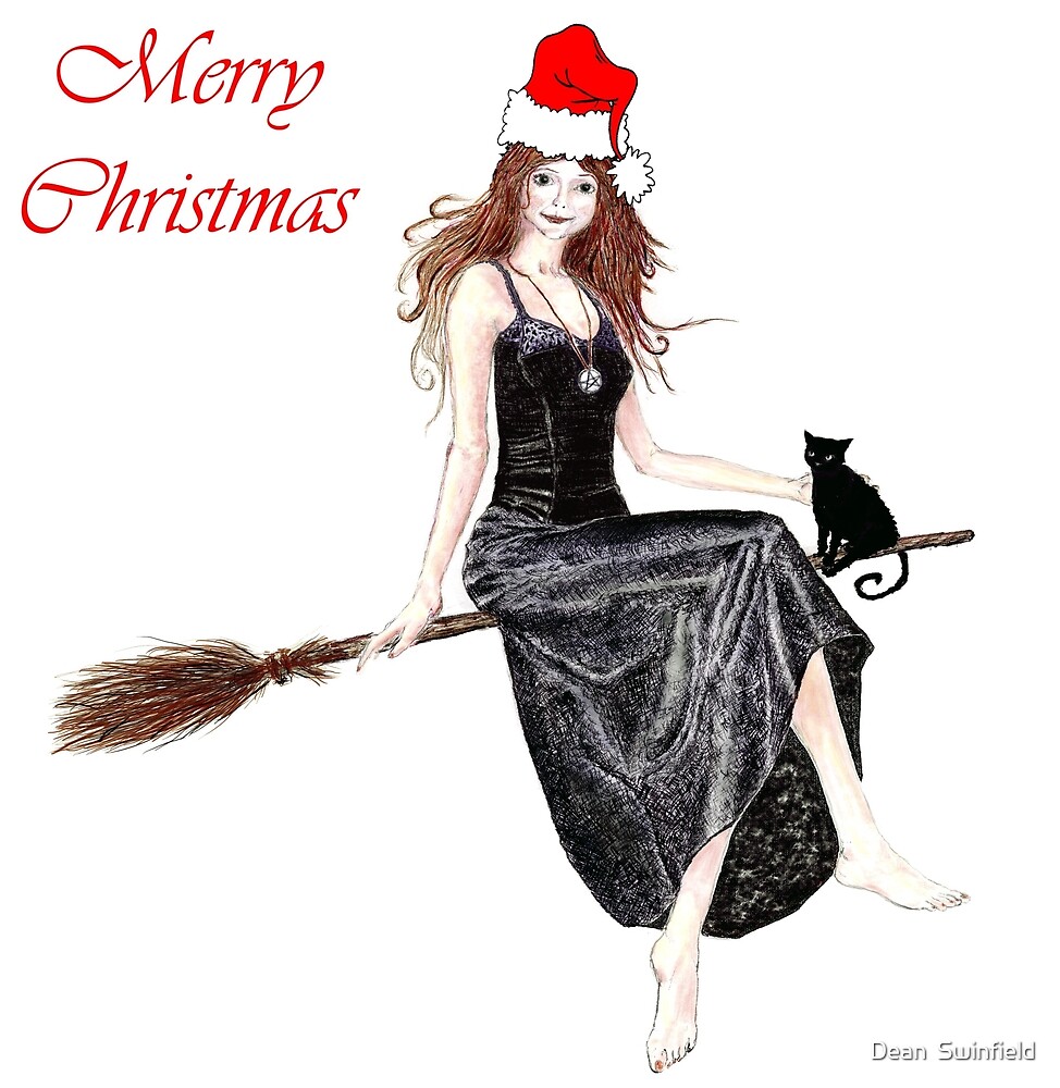 Ведьмочка стрижка октябрь 2024 "Yule Witch" by Dean Swinfield Redbubble