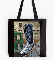 Snakeskin Boots Tote Bag
