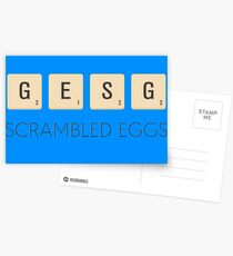 Scrambled Eggs Pun Postcards