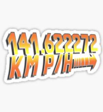 BTTF in Metric Sticker
