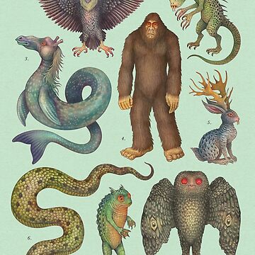 Artwork thumbnail, Cryptids of the Americas, Cryptozoology species by vladimirsart