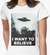 I Want to Believe Women's Fitted T-Shirt