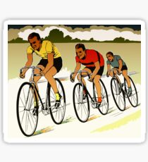 The race (cycling) retro vector art Sticker