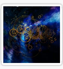 Time Lord Writing (blue) Sticker