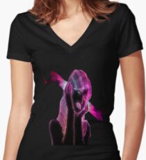 Music Women's Fitted V-Neck T-Shirt