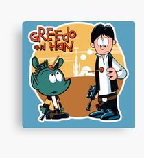 "Greedo & Han" Canvas Print
