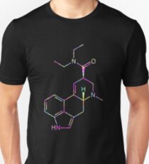 LSD Molecule (Psychedelic) Unisex T-Shirt