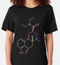 Camiseta ajustada Molécula de LSD (Psicodélico)