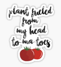 Pegatina Planta impulsada - vegana / vegetariana