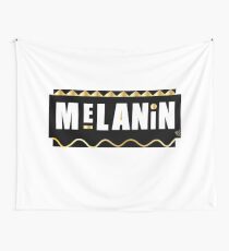 Melanin black gold Wall Tapestry
