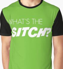What's the sitch? in white Graphic T-Shirt