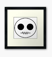 Cartoon Skull Framed Print