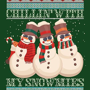 Chillin Snowman Christmas Pajamas Matching Family And Pet - Family