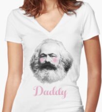 Daddy Karl Women's Fitted V-Neck T-Shirt