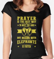 SAVE THE ELEPHANTS Women's Fitted Scoop T-Shirt