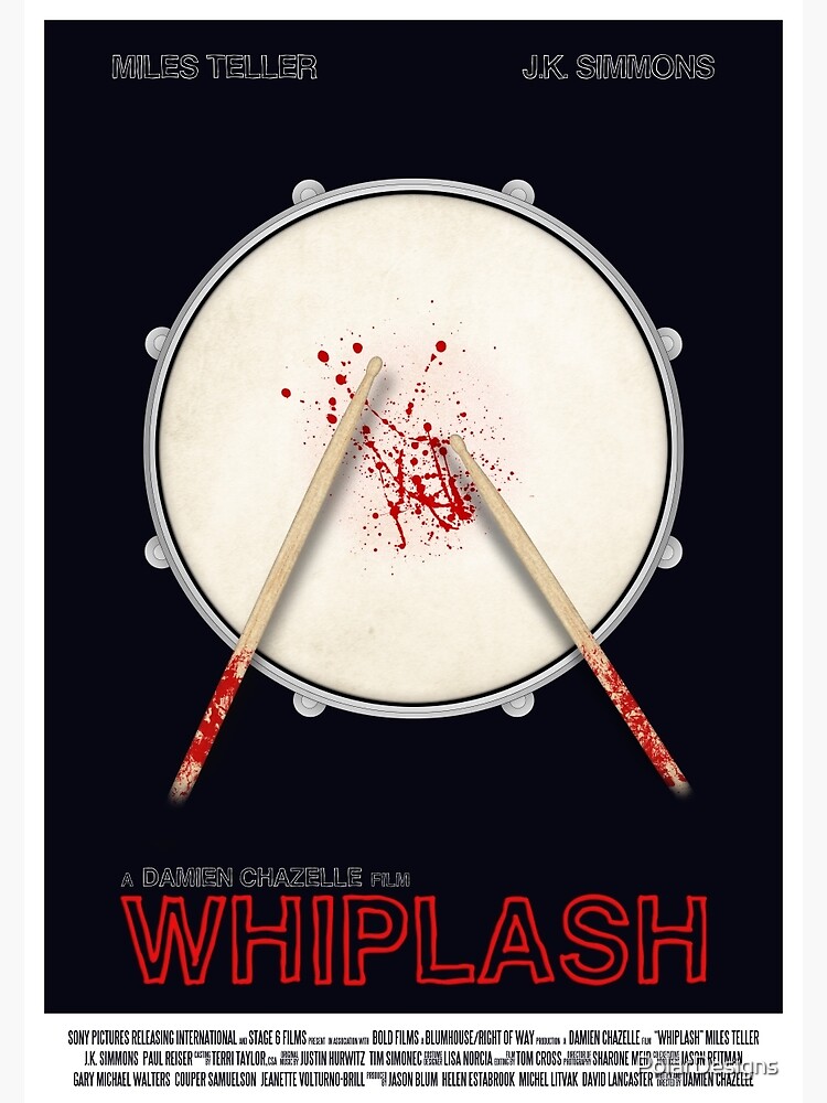 Whiplash Film Poster Greeting Card By Polardesigns Redbubble